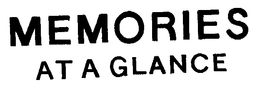 MEMORIES AT A GLANCE trademark