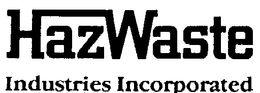 HAZWASTE INDUSTRIES INCORPORATED trademark