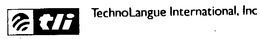 TLI TECHNOLANGUE INTERNATIONAL, INC. trademark