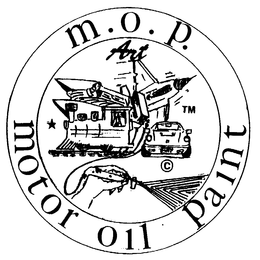 M.O.P. MOTOR OIL PAINT trademark