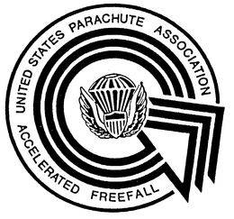UNITED STATES PARACHUTE ASSOCIATION ACCELERATED FREEFALL trademark