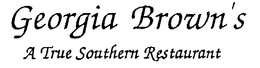 GEORGIA BROWN'S trademark