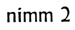 NIMM 2 trademark
