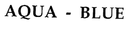 AQUA-BLUE trademark