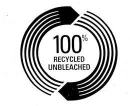 100% RECYCLED UNBLEACHED trademark