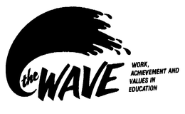 THE WAVE, WORK, ACHIEVEMENT AND VALUES IN EDUCATION trademark