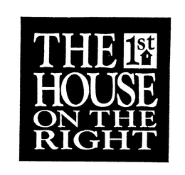 THE 1ST HOUSE ON THE RIGHT trademark