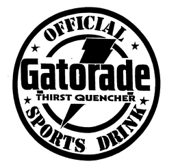 GATORADE THIRST QUENCHER OFFICIAL SPORTS DRINK trademark