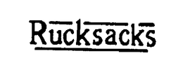 RUCKSACKS trademark