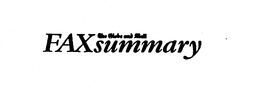 THE GLOBE AND MAIL FAXSUMMARY trademark