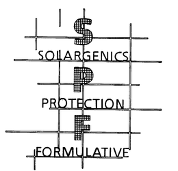 SPF SOLARGENICS PROTECTION FORMULATIVE trademark