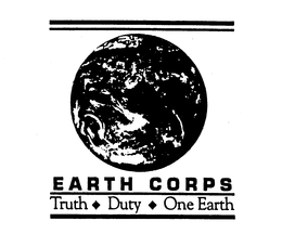 EARTH CORPS TRUTH-DUTY-ONE EARTH trademark