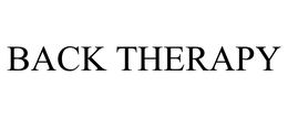 BACK THERAPY trademark