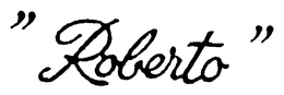 "ROBERTO" trademark