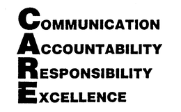 COMMUNICATION ACCOUNTABILITY RESPONSIBILITY EXCELLENCE trademark