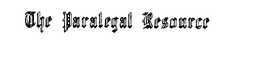 THE PARALEGAL RESOURCE trademark