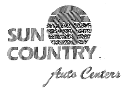 SUN COUNTRY AUTO CENTERS trademark