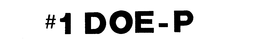 #1 DOE-P trademark