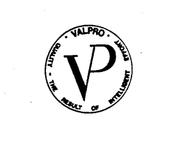 VALPRO QUALITY - THE RESULT OF INTELLIGENT EFFORT VP trademark
