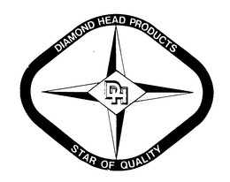 DIAMOND HEAD PRODUCTS DH STAR OF QUALITY trademark