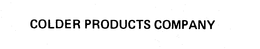 COLDER PRODUCTS COMPANY trademark