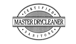 CERTIFIED SANITONE MASTER DRYCLEANER trademark