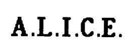 A.L.I.C.E. trademark
