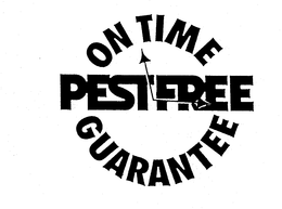 PESTFREE ON TIME GUARANTEE trademark
