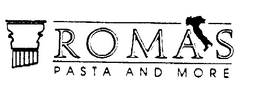 ROMAS PASTA AND MORE trademark