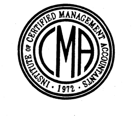 INSTITUTE OF CERTIFIED MANAGEMENT ACCOUNTANTS 1972 trademark