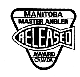 MANITOBA MASTER ANGLER RELEASED AWARD CANADA trademark