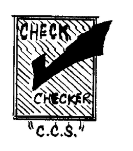 CHECK CHECKER "C.C.S." trademark