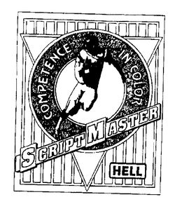 COMPETENCE IN COLOR SCRIPTMASTER HELL trademark