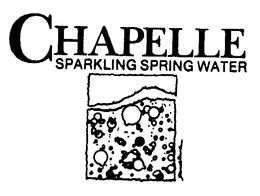 CHAPELLE SPARKLING SPRING WATER trademark