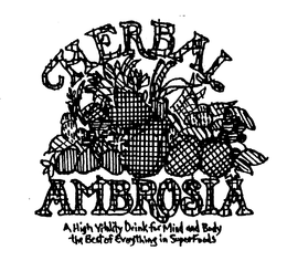 HERBAL AMBROSIA A HIGH VITALITY DRINK FOR MIND AND BODY THE BEST OF EVERYTHING IN SUPERFOODS trademark