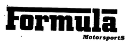 FORMULA MOTORSPORTS trademark