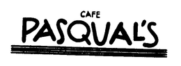 CAFE PASQUAL'S trademark
