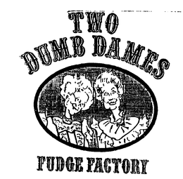 TWO DUMB DAMES FUDGE FACTORY trademark