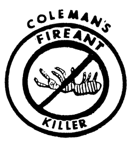COLEMAN'S FIREANT KILLER trademark