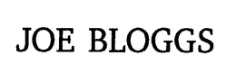 JOE BLOGGS trademark