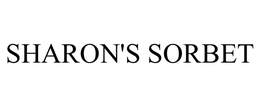 SHARON'S SORBET trademark