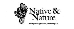 NATIVE & NATURE A BIOREGIONAL APPROACH TO PEOPLE AND PLACES trademark