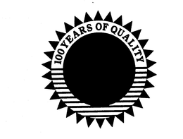 100 YEARS OF QUALITY trademark