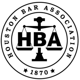 HOUSTON BAR ASSOCIATION 1870 HBA trademark