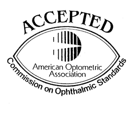 ACCEPTED AMERICAN OPTOMETRIC ASSOCIATION COMMISSION ON OPHTHALMIC STANDARDS trademark