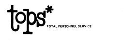 TOPS* TOTAL PERSONNEL SERVICE trademark