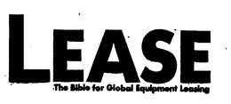 LEASE THE BIBLE FOR GLOBAL EQUIPMENT LEASING trademark