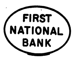 FIRST NATIONAL BANK trademark