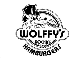 WOLFFY'S ROCKIN' 50'S HAMBURGERS trademark