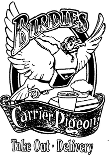 BIRDIES CARRIER PIGEON TAKE OUT DELIVERY trademark